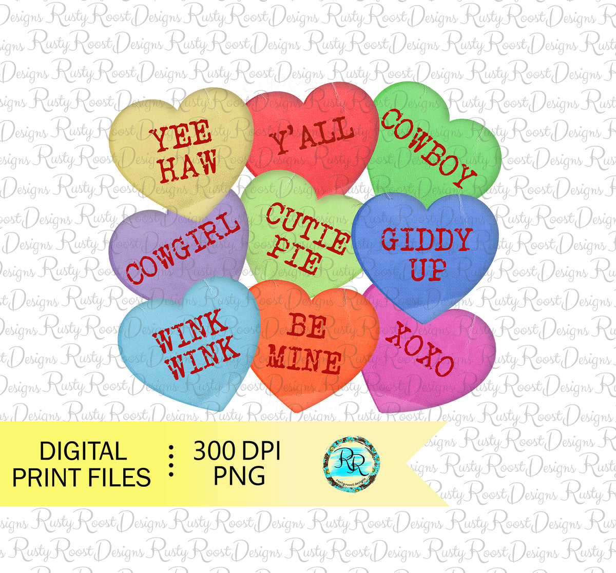 Free Printable Conversation Hearts