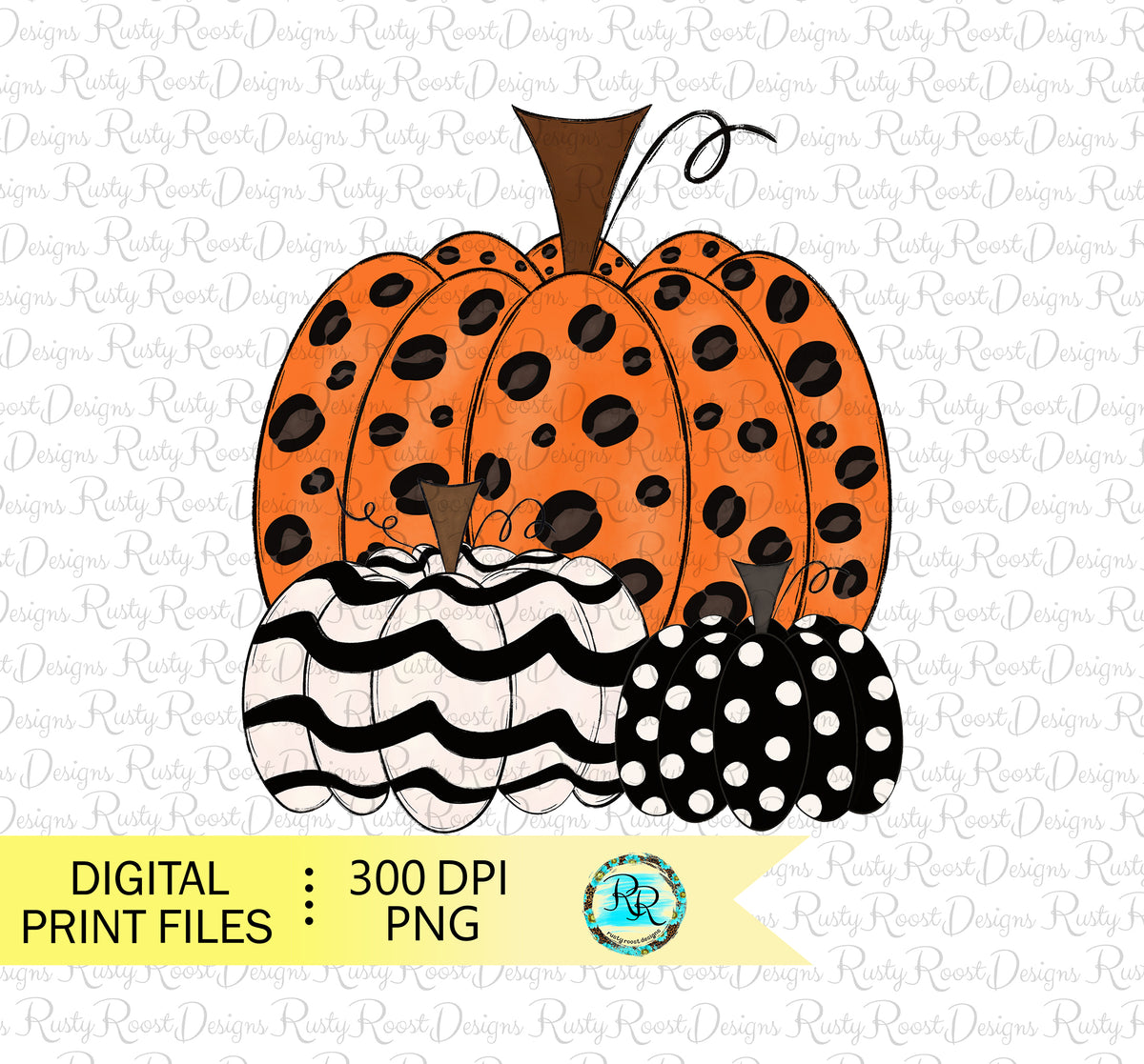 Printable Fall Thank You Gift Tags - Leopard Pumpkin - DIGITAL