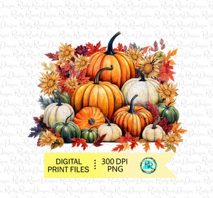 Pumpkin sublimation designs, Fall scene png, Fall tshirt designs, Pumpkin scene png, Fall sublimation PNG, Printable design