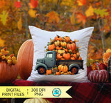 Pumpkin Truck Png, Thanksgiving Truck sublimation design PNG, Fall tshirt designs, Fall sublimation PNG, Printable design