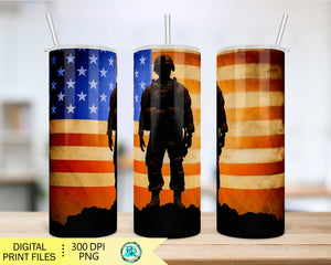 20 oz Tumbler - Zavala Flag