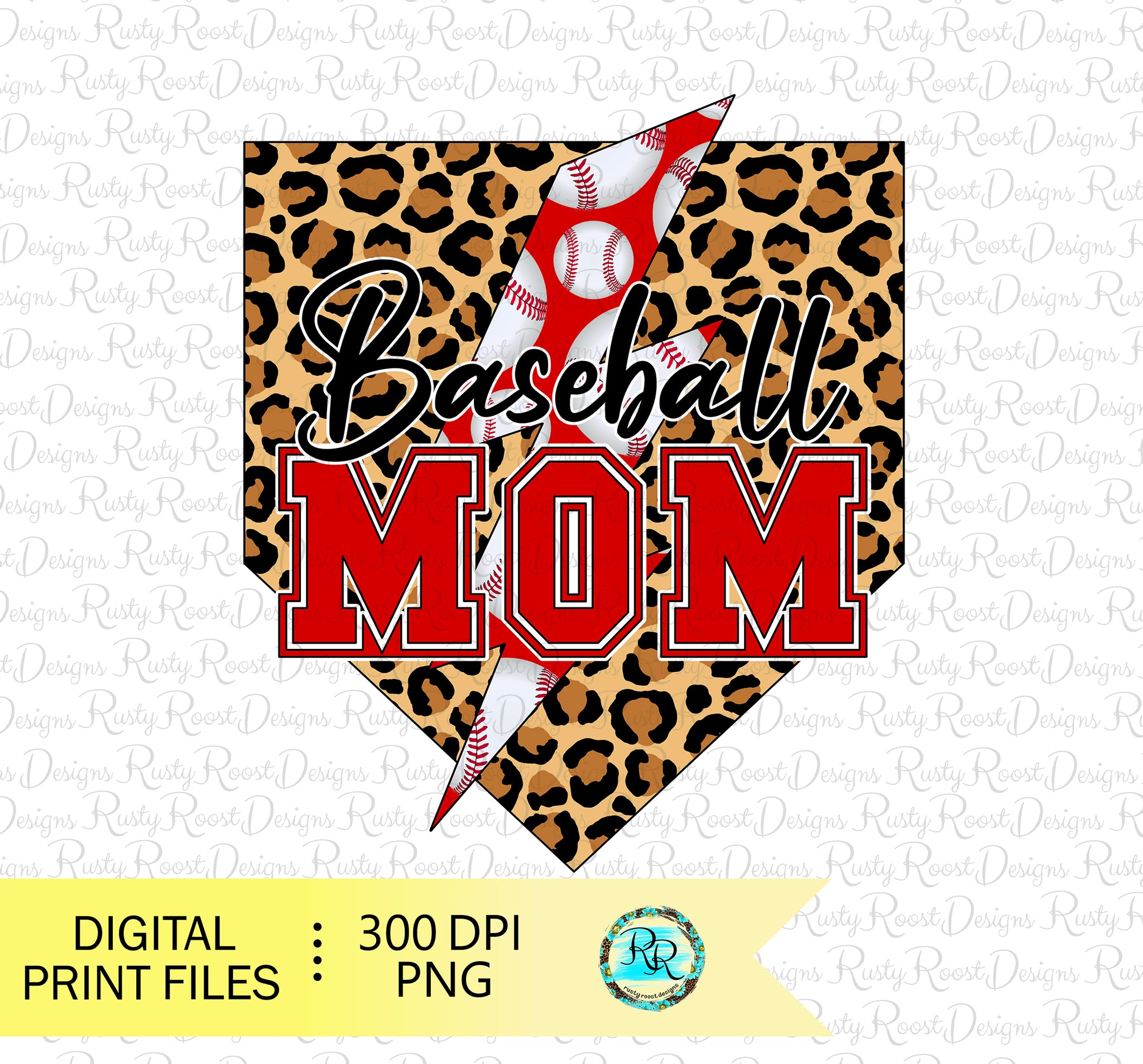 Baseball MOM sublimation Print