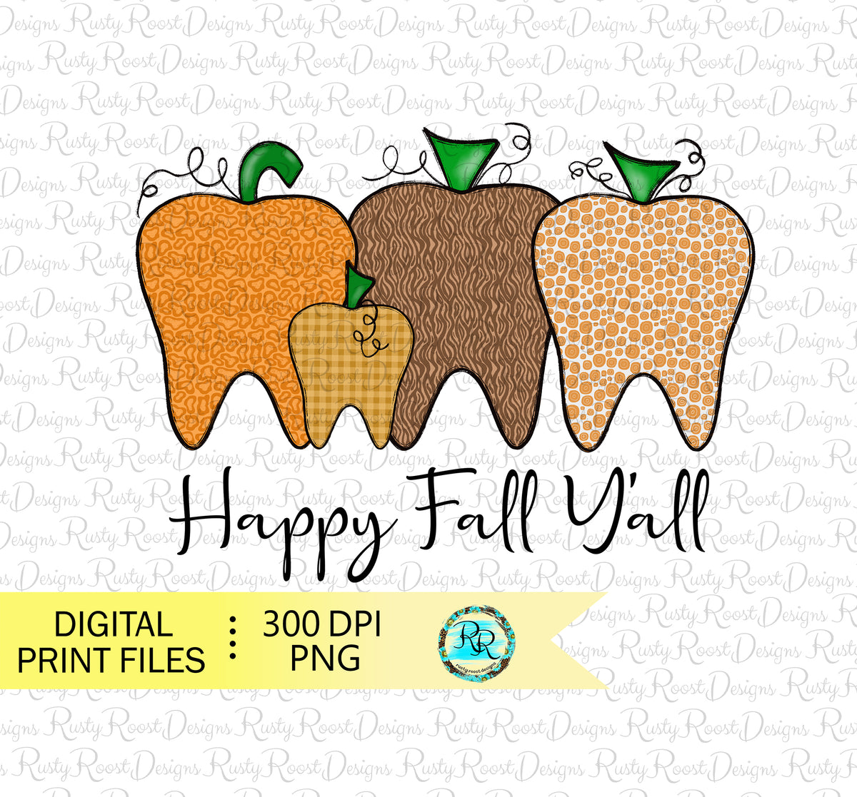 Pumpkin Teeth PNG, Happy Fall Y'all, Fall Dental sublimation Design, h ...