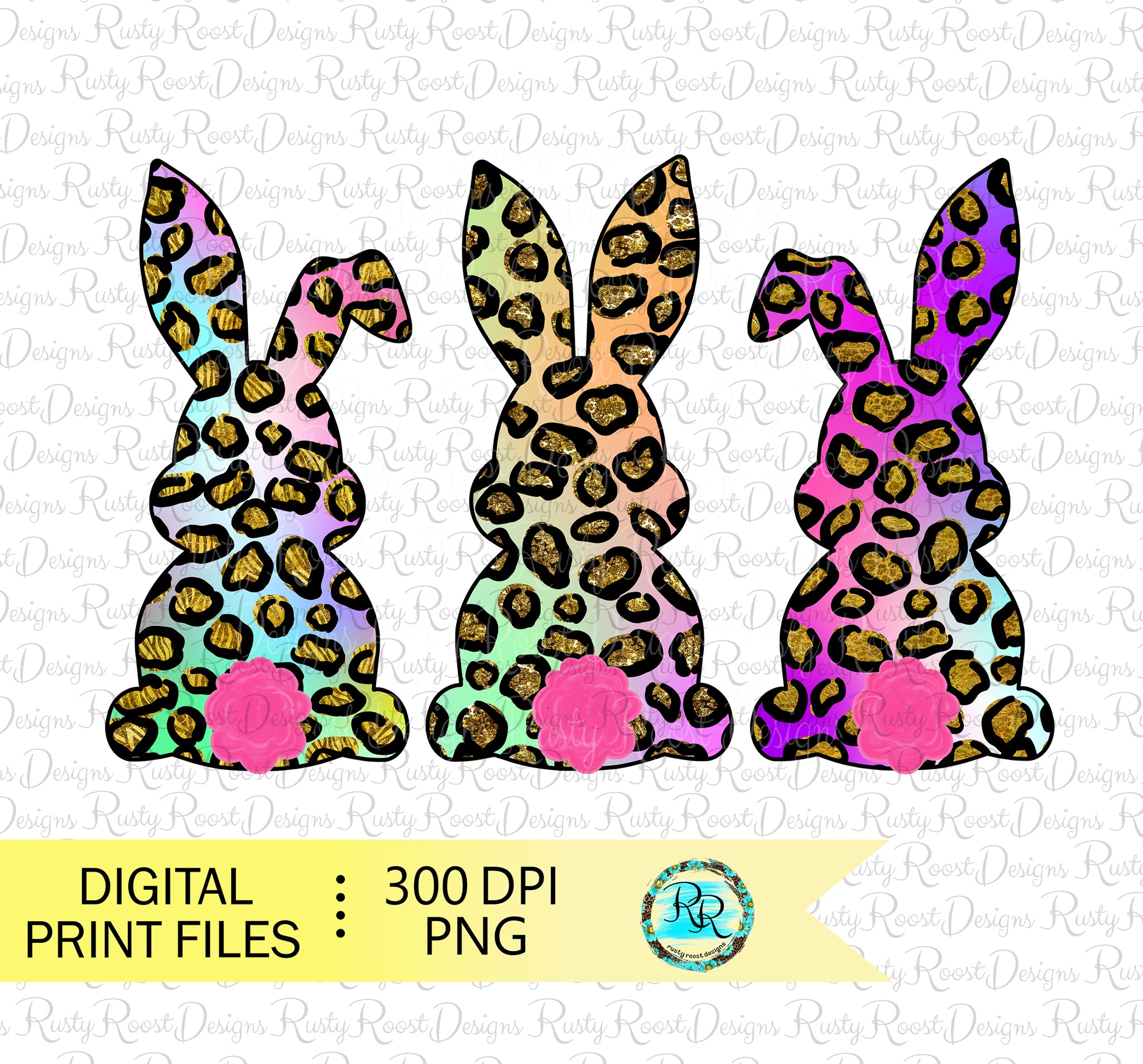 Easter Bunny Leopard SVG, Bunny Leopard Print SVG, Leopard