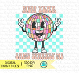 New Year Same Me PNG, Sublimation Design downloads, Disco PNG, printable designs