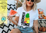 Summertime Pineapple Png, sublimation designs downloads, Summer, printable designs