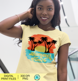 Summertime Png sublimation designs downloads, Summer sunset Png designs, Printable designs