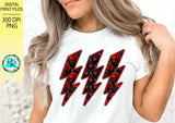 Valentine Lightning Bolt Png, Valentine's Day sublimation designs downloads, Printable design